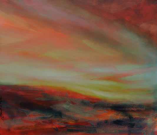 Abstract Landscape at Sunset