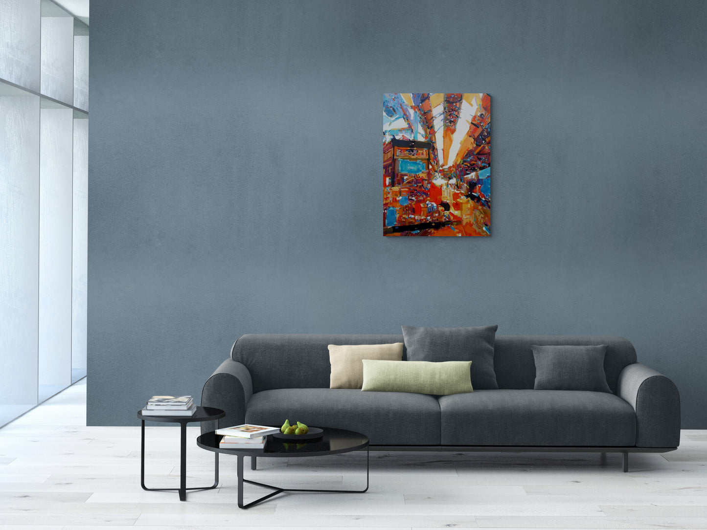 Leeds, Kirkgate market. original painting