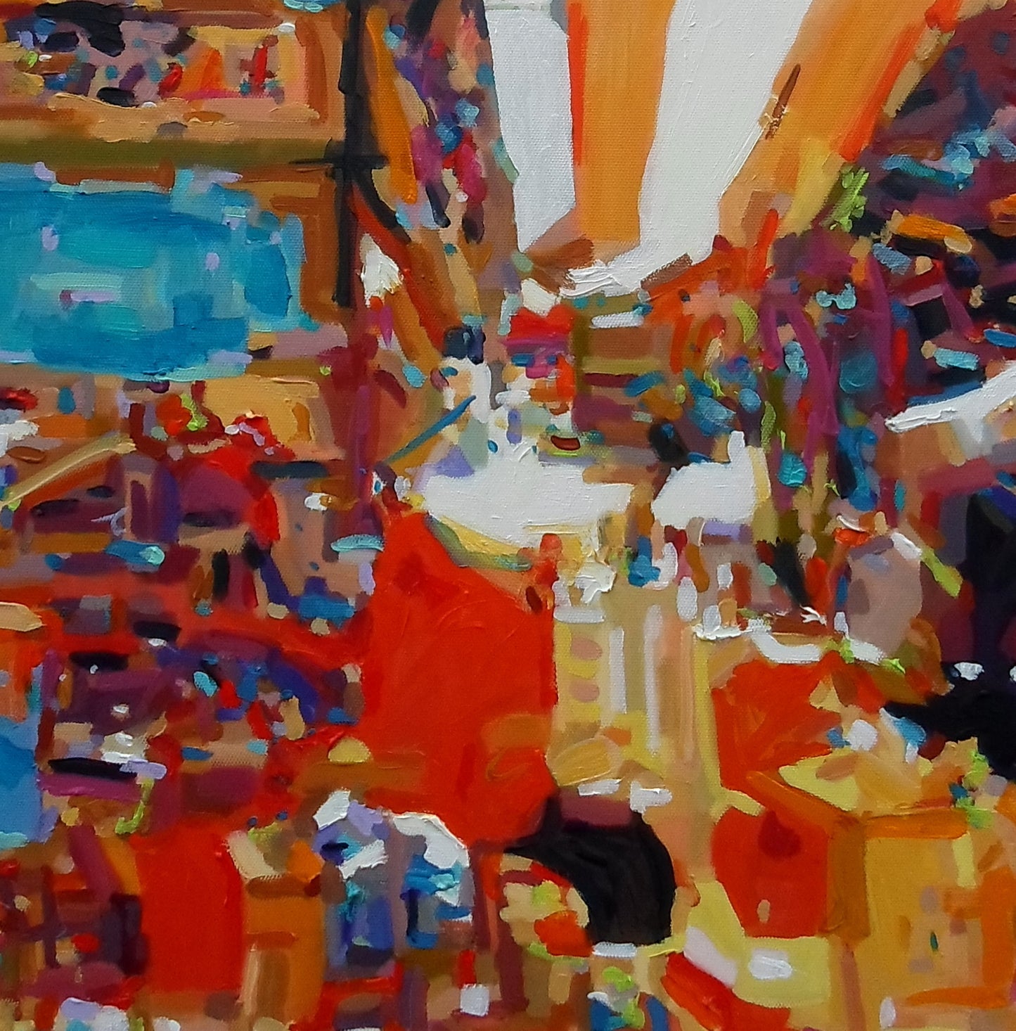 Leeds, Kirkgate market. original painting